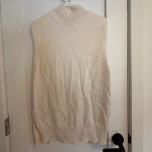 Cream Athleta Knit Turtleneck Tunic